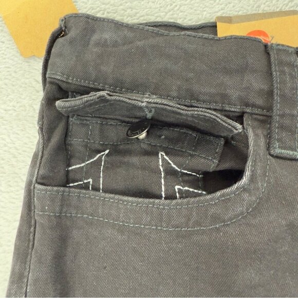 True Religion NWT Men's Size 36x30 Black Denim Relaxes Flared Jeans Zipper Fly - Picture 4 of 10